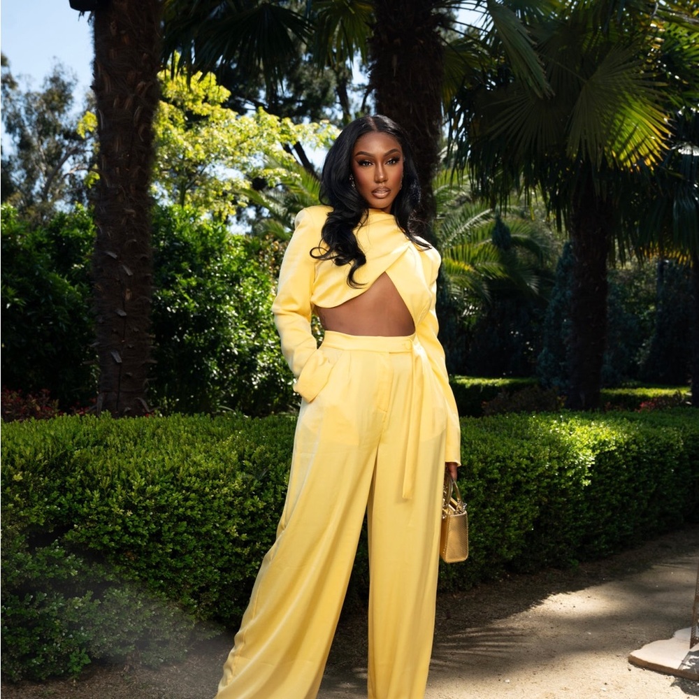 Yellow Canary Pants Set